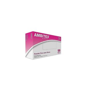 Ambitex L5201 Series Powder-Free Cream Latex Gloves, Medium, 100/Box, 10 Boxes/Carton (LMD5201)