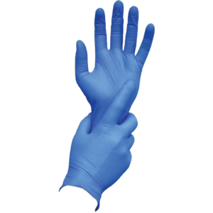 Ambitex N400 Series Powder Free Blue Nitrile Gloves, Large, 100/Box (NLG400)