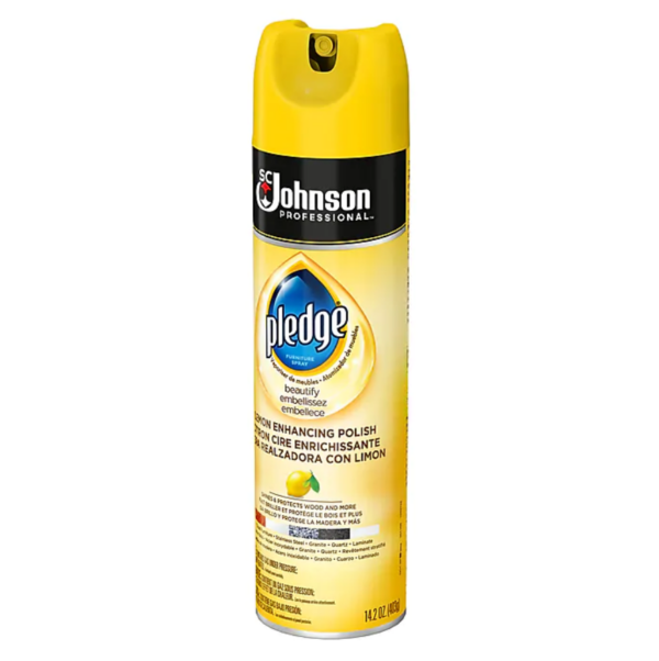 Pledge Furniture Polish, Lemon Clean, 14.2 oz., 6 Carton (301168)
