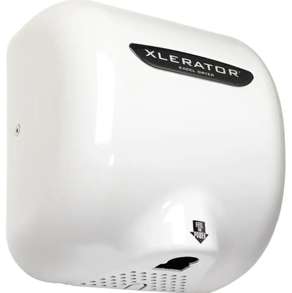 XLERATOR® XL-BWV 208-277V Hand Dryer with Noise Reduction Nozzle, White Thermoset Resin Cover